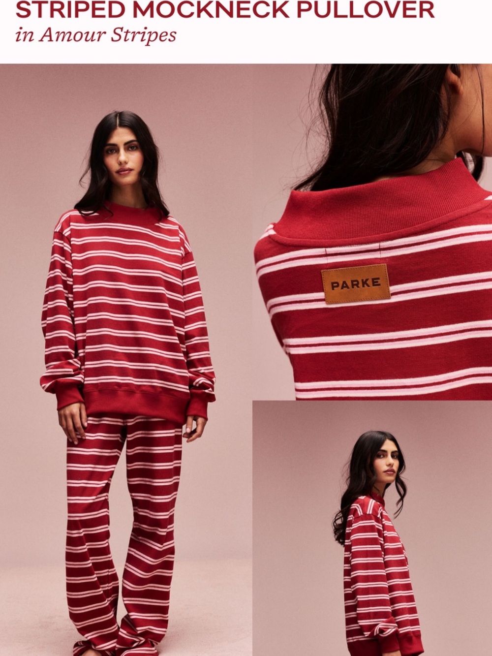 Parke Red Striped Set